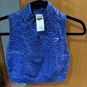 Gymshark Camo Blue Sleeveless Top